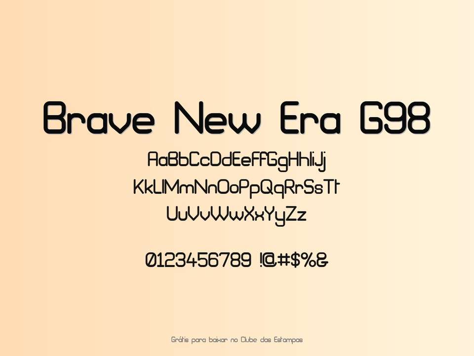 Fonte Brave New Era G98 Grátis Para Baixar