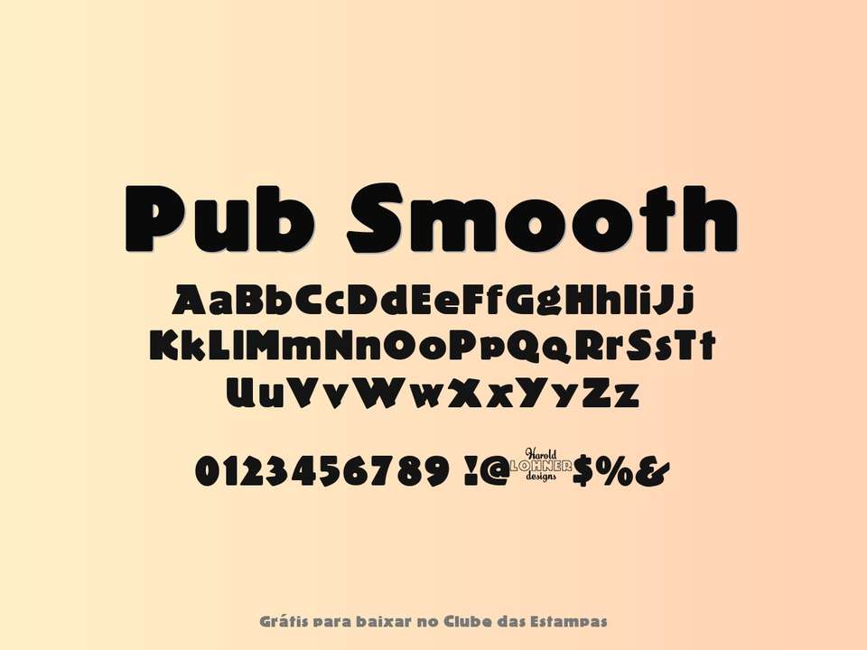 Fonte Pub Smooth Grátis Para Baixar