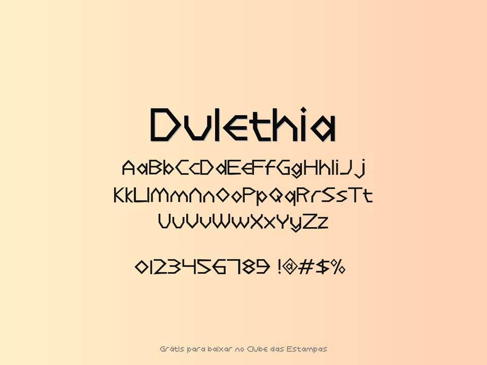 Fonte Dulethia Grátis Para Baixar
