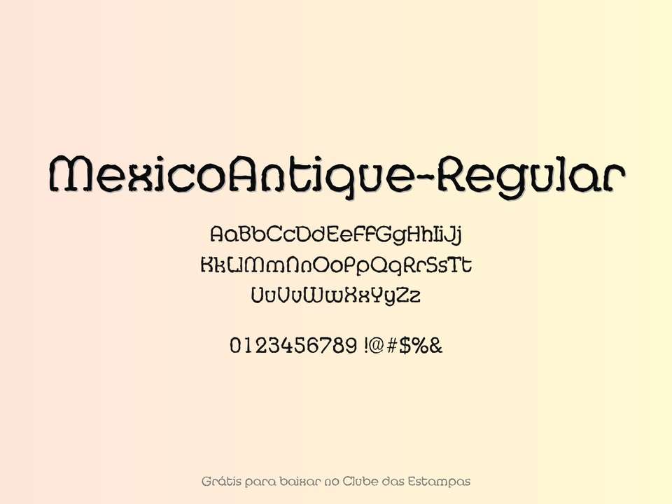 Fonte Mexicoantique Regular Grátis Para Baixar