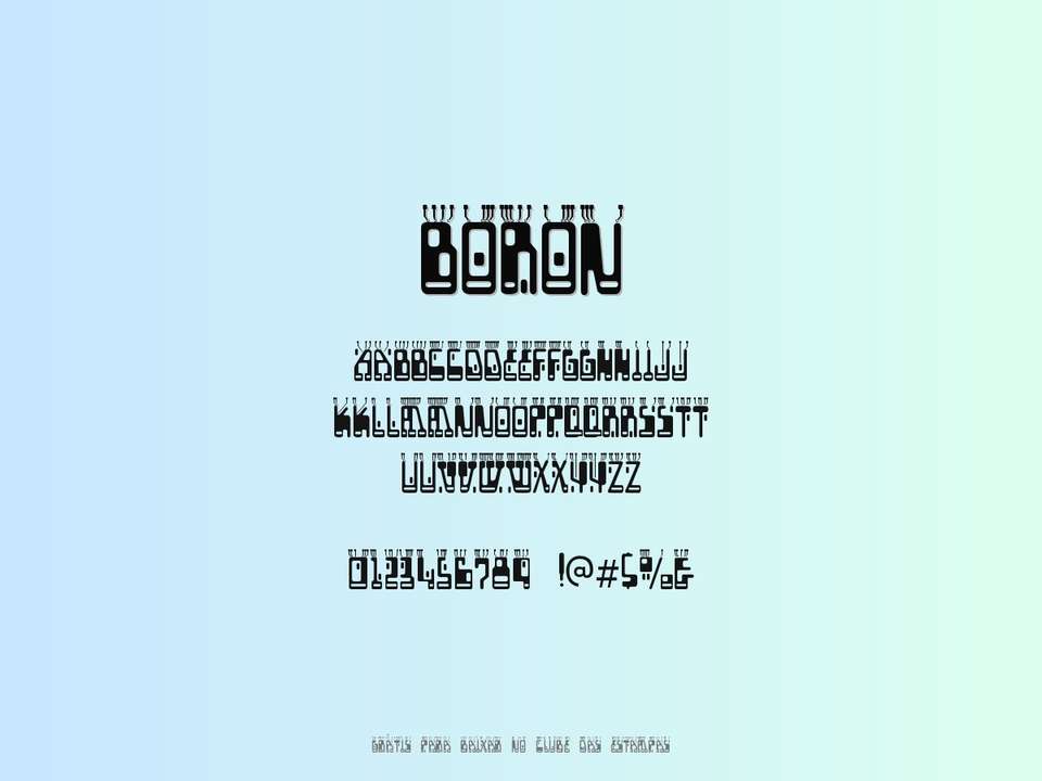 Fonte Boron Grátis Para Baixar