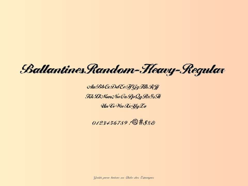Fonte Ballantinesrandom Heavy Regular Grátis Para Baixar
