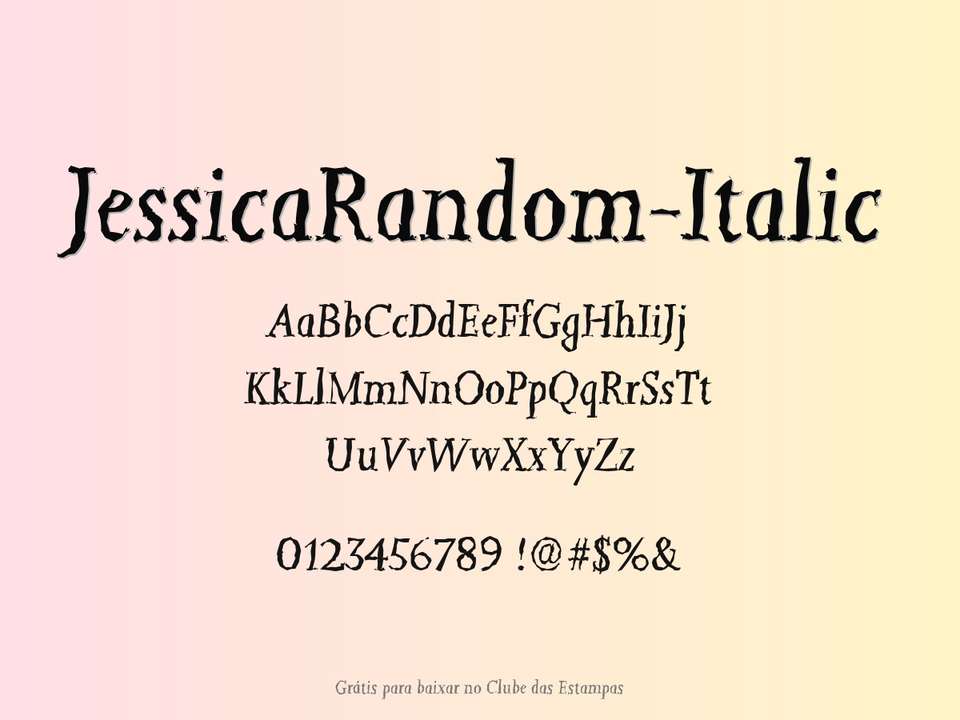 Fonte Jessicarandom Italic Grátis Para Baixar