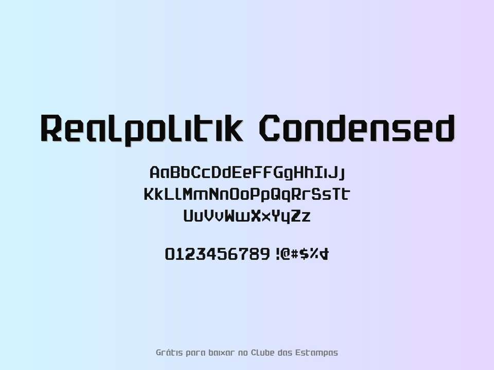 Fonte Realpolitik Condensed Grátis Para Baixar
