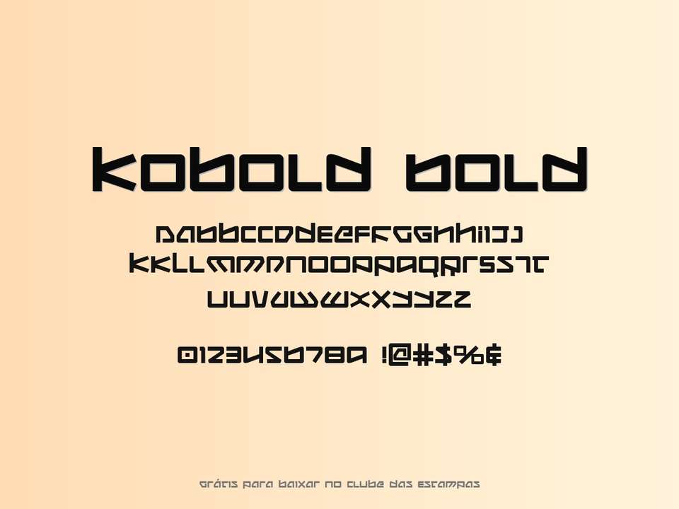 Fonte Kobold Bold Grátis Para Baixar
