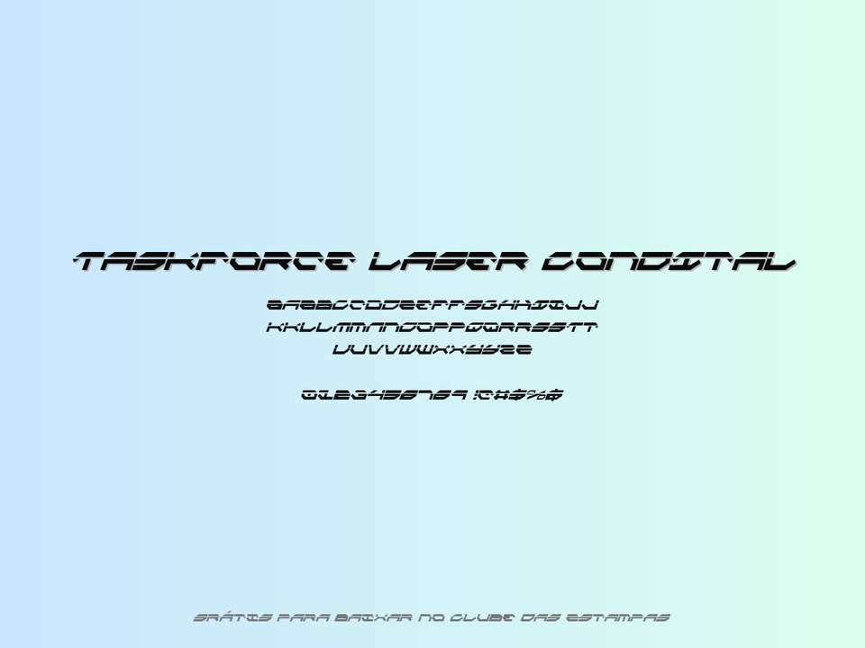Fonte Taskforce Laser Condital Grátis Para Baixar