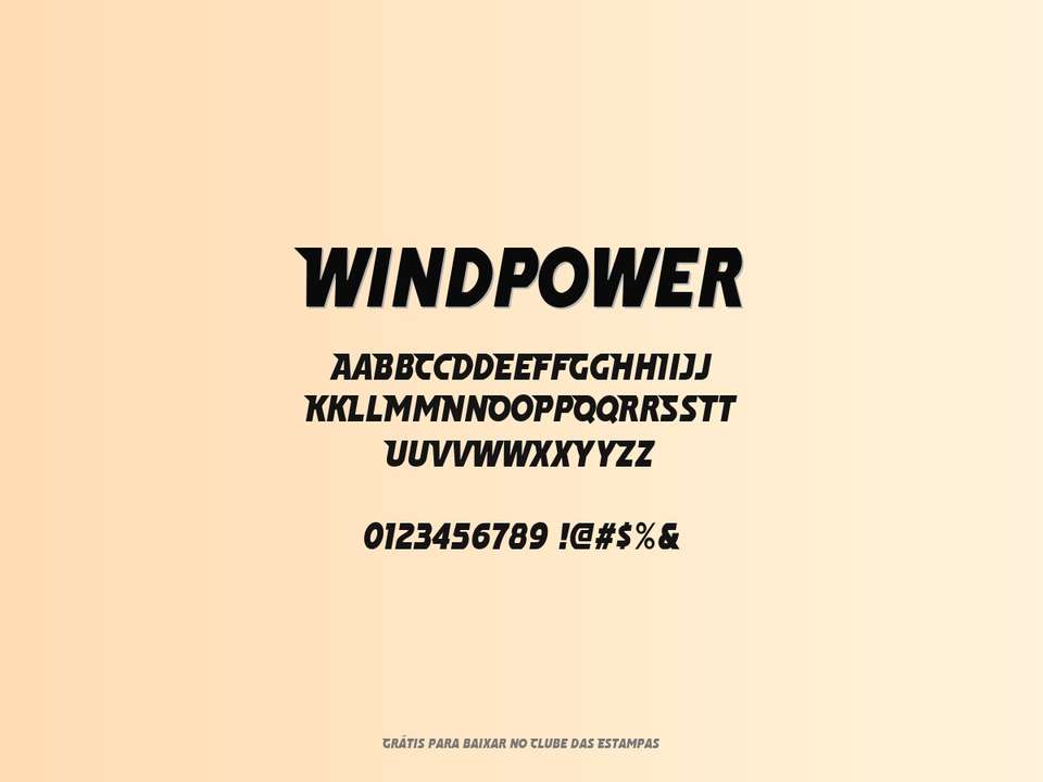 Fonte Windpower Grátis Para Baixar