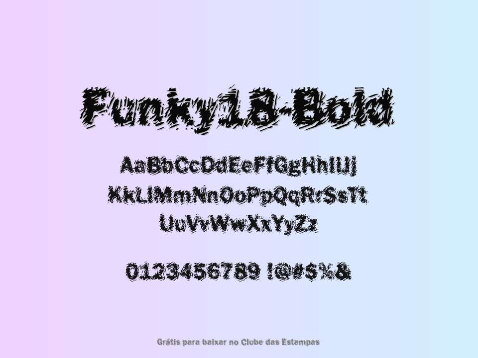 Fonte Funky18 Bold Grátis Para Baixar