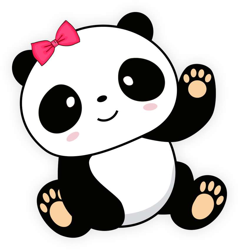 Elemento Panda Menina Fofa Cute Png (4)