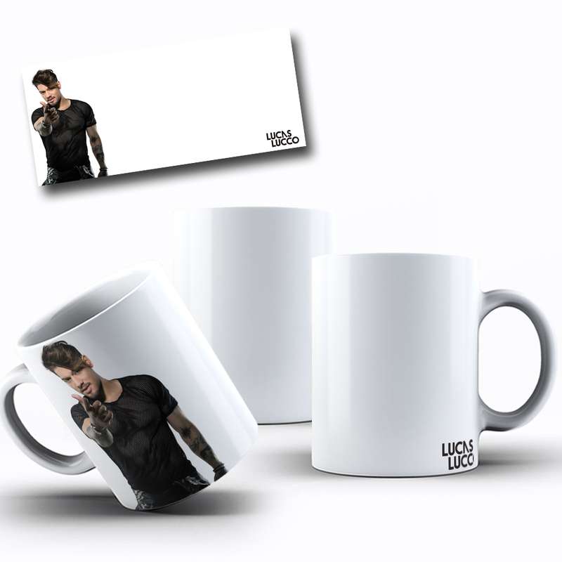 Arte Para Caneca Lucas Lucco Cantor 1
