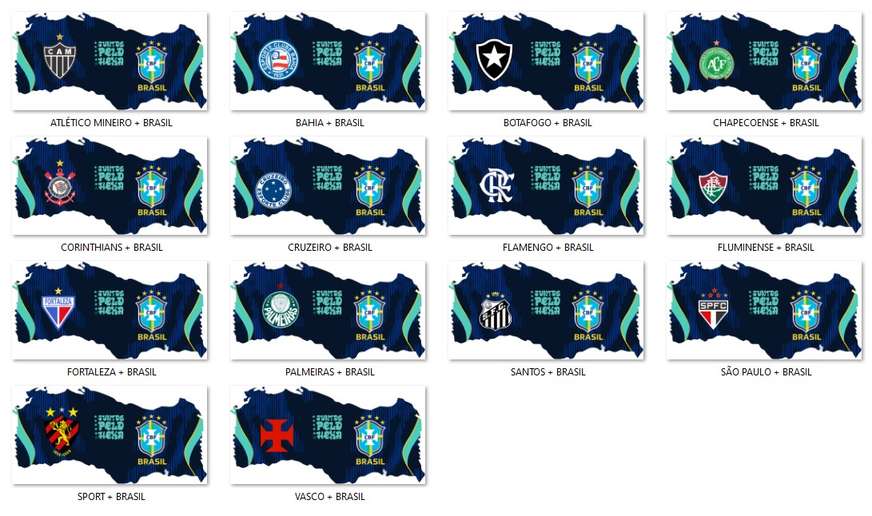 Arte Para Camiseta Seleção Brasileira Juntos Pelo Hexa Azul Mais Times Do Brasil