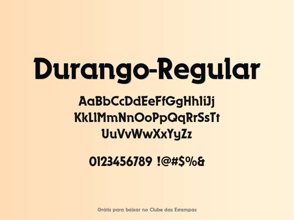 Fonte Durango Regular Grátis Para Baixar