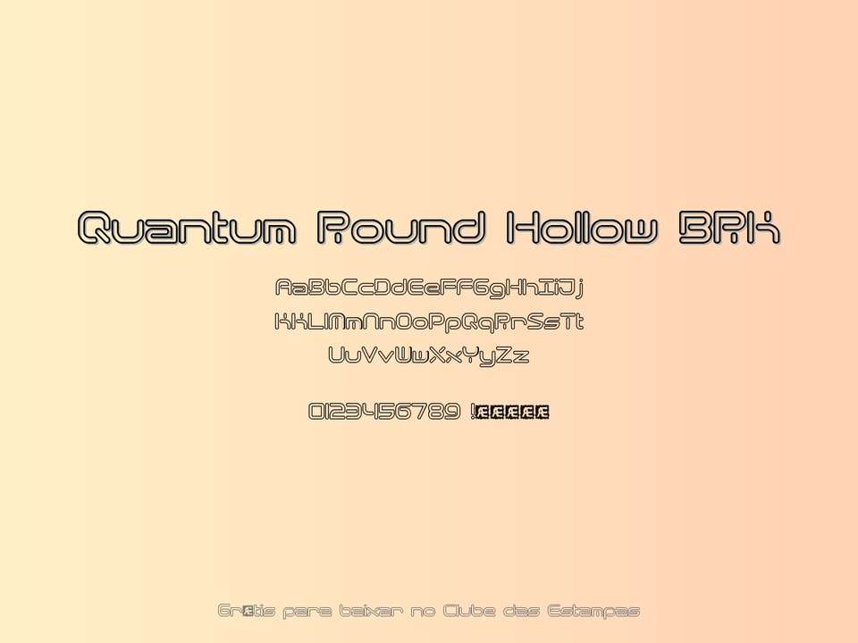 Fonte Quantum Round Hollow Brk Grátis Para Baixar