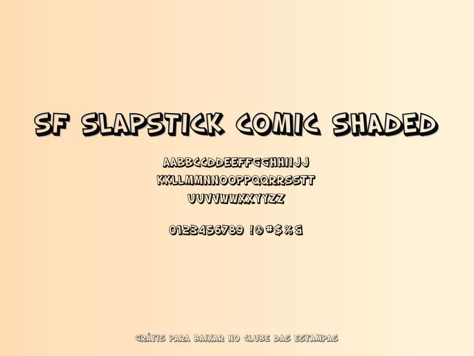 Fonte Sf Slapstick Comic Shaded Grátis Para Baixar
