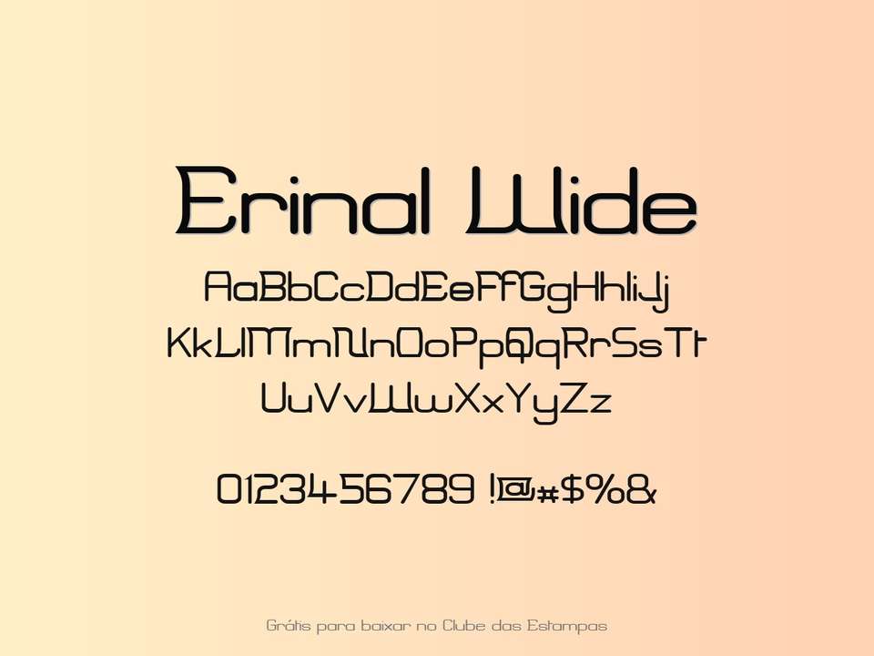 Fonte Erinal Wide Grátis Para Baixar