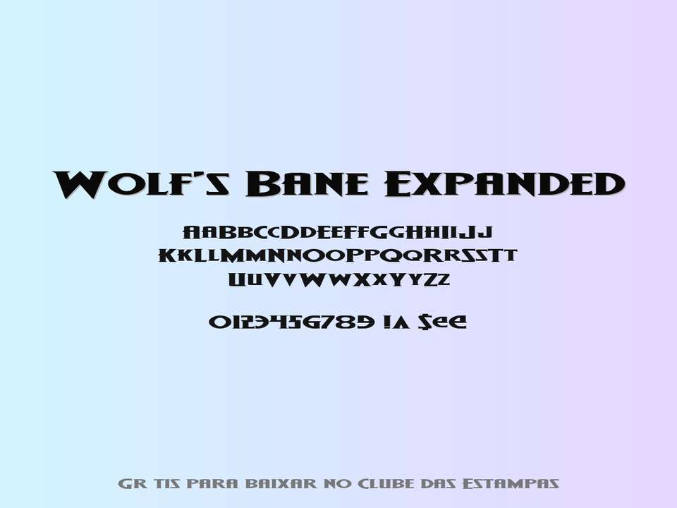 Fonte Wolf's Bane Expanded Grátis Para Baixar