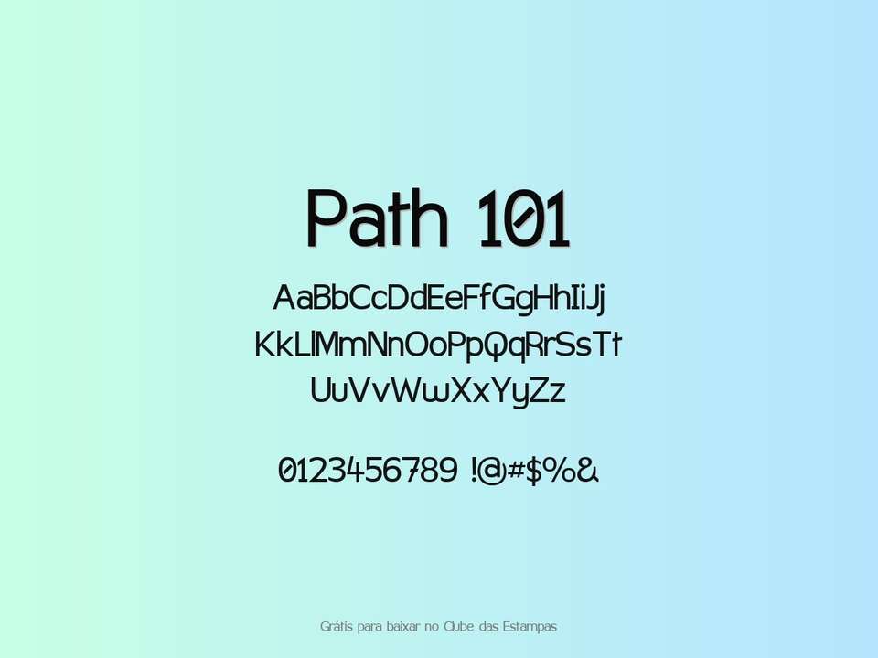 Fonte Path 101 Grátis Para Baixar
