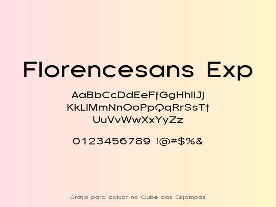 Fonte Florencesans Exp Grátis Para Baixar
