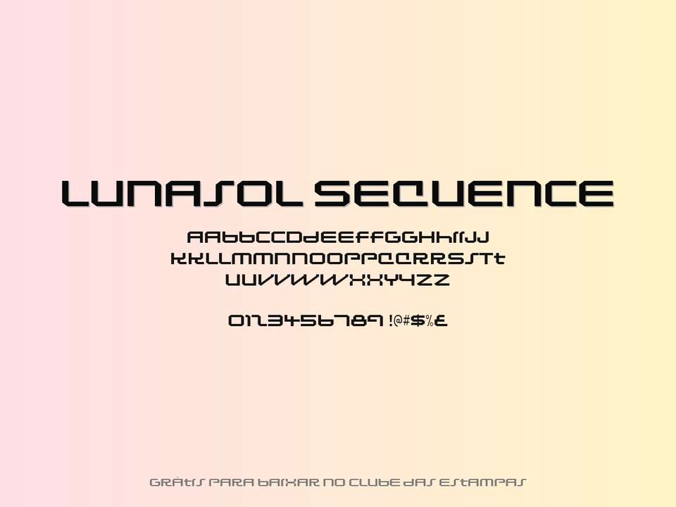 Fonte Lunasol Sequence Grátis Para Baixar