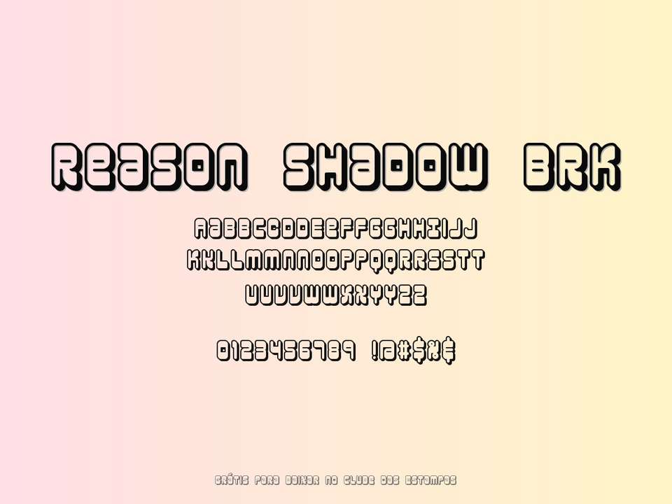 Fonte Reason Shadow Brk Grátis Para Baixar