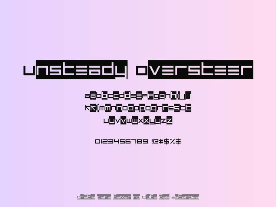 Fonte Unsteady Oversteer Grátis Para Baixar
