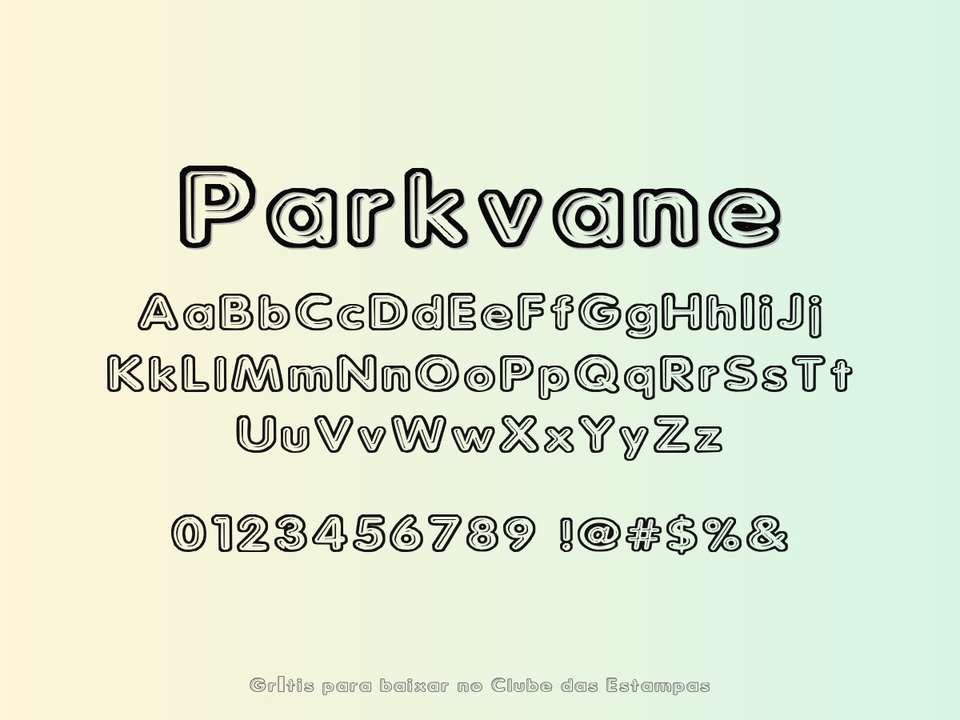 Fonte Parkvane Grátis Para Baixar