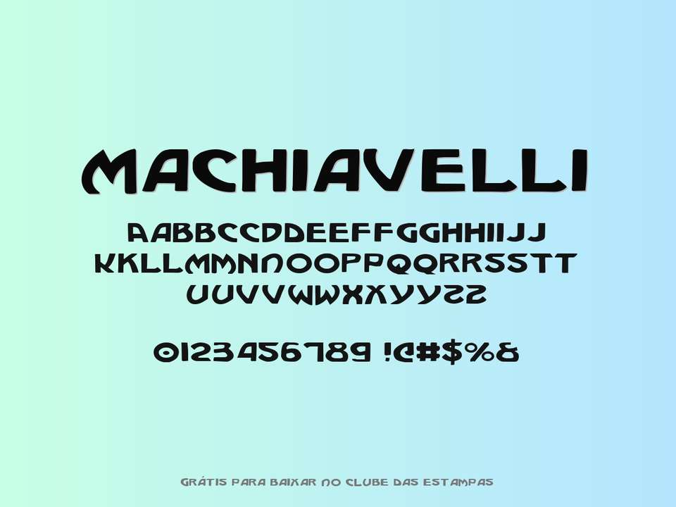 Fonte Machiavelli Grátis Para Baixar