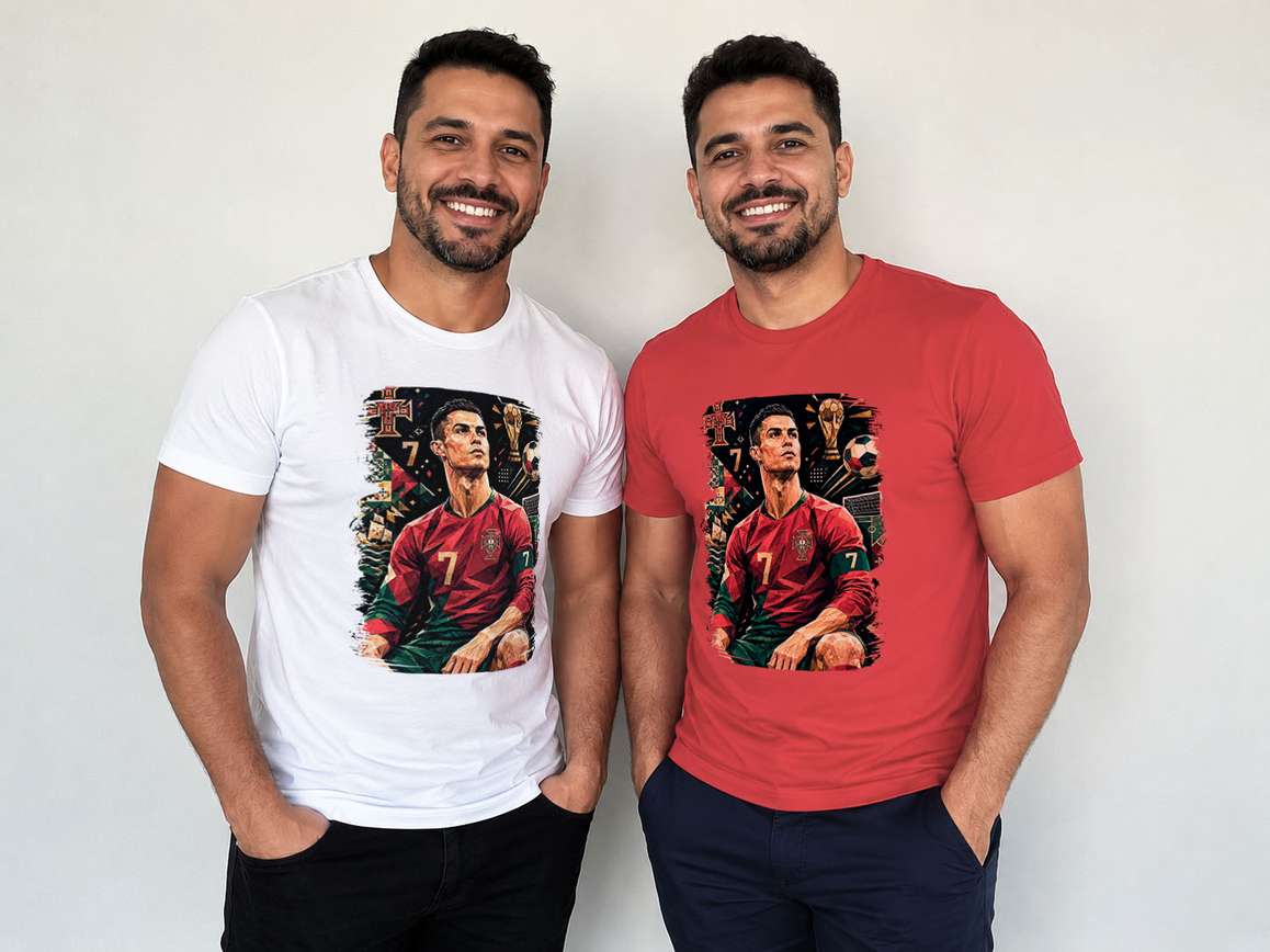 Arte Pra Camiseta Seleção Portugual Camisa 7 Cristiano Ronaldo