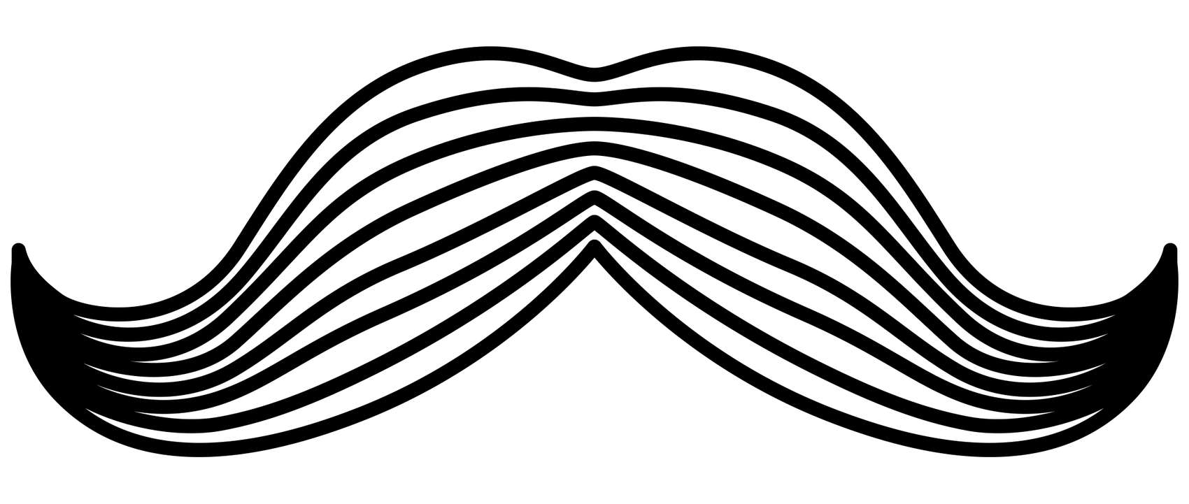 Bigode Grande E Estilizado Estilo Png Grátis Para Baixar
