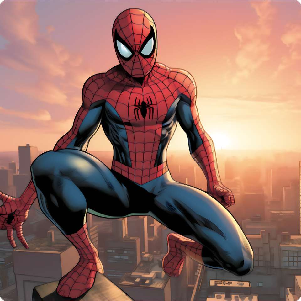 Ilustração Do Homem Aranha Em Pose Heroica Super Heróis Png Arte Para Caneca Grátis Pra Baixar