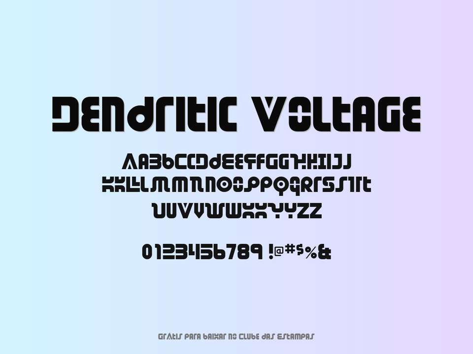 Fonte Dendritic Voltage Grátis Para Baixar