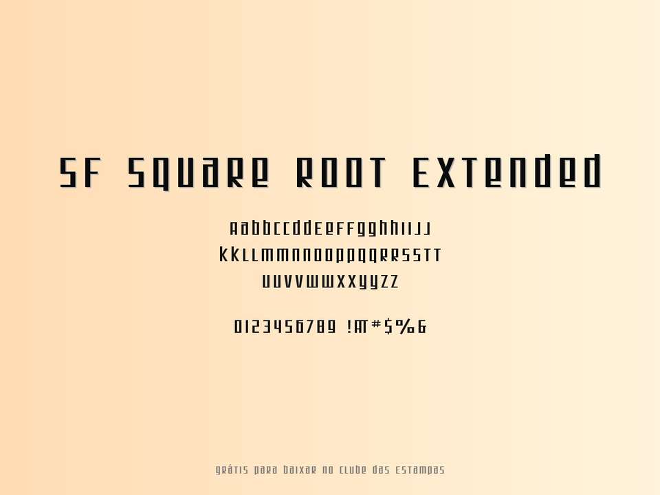 Fonte Sf Square Root Extended Grátis Para Baixar
