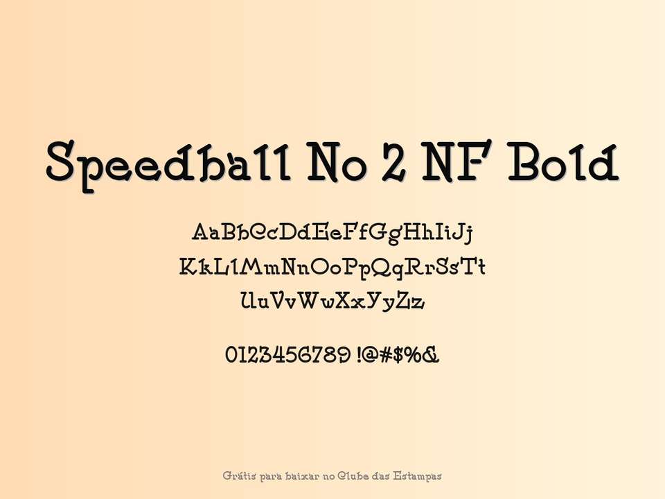 Fonte Speedball No 2 Nf Bold Grátis Para Baixar