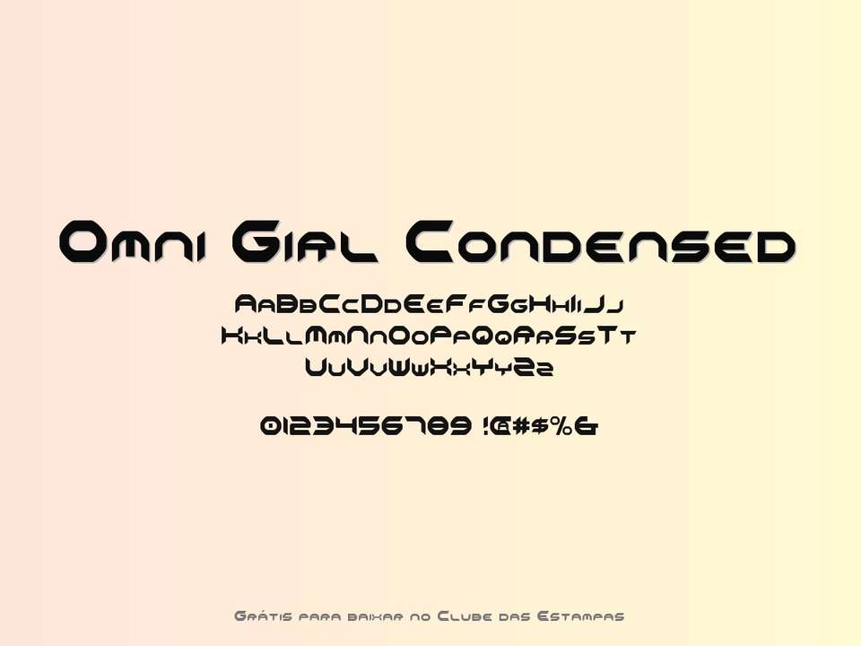Fonte Omni Girl Condensed Grátis Para Baixar