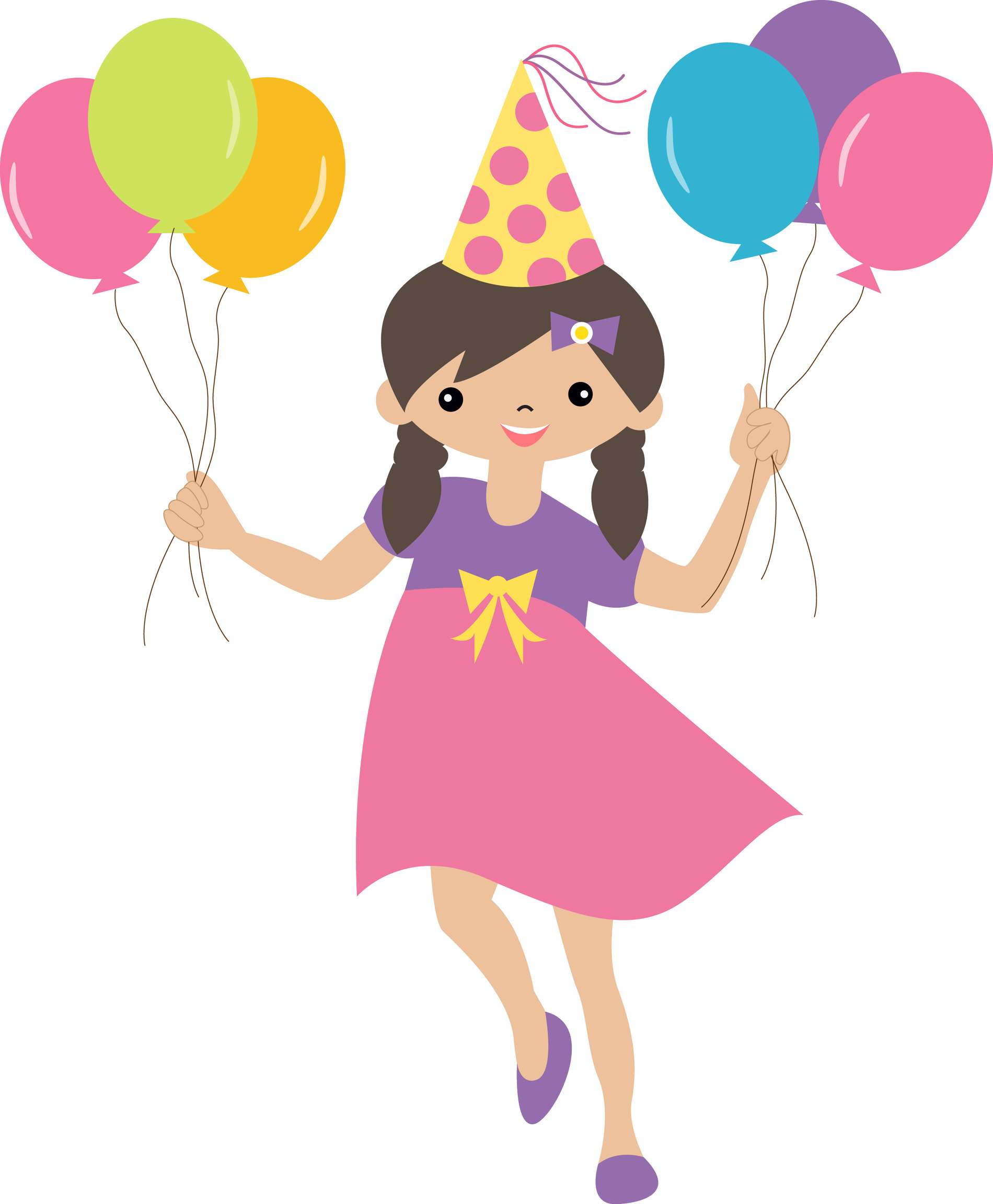 Elemento Menina Aniversário Png (9)