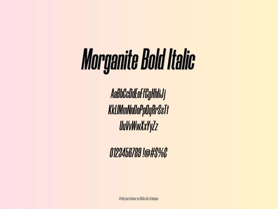Fonte Morganite Bold Italic Grátis Para Baixar