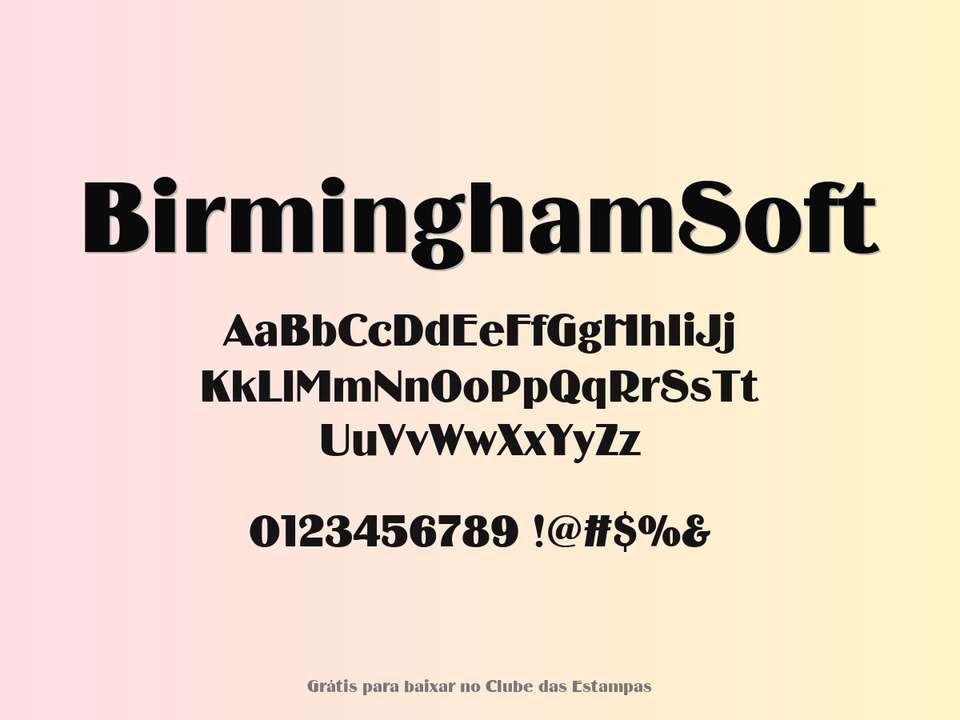 Fonte Birminghamsoft Grátis Para Baixar