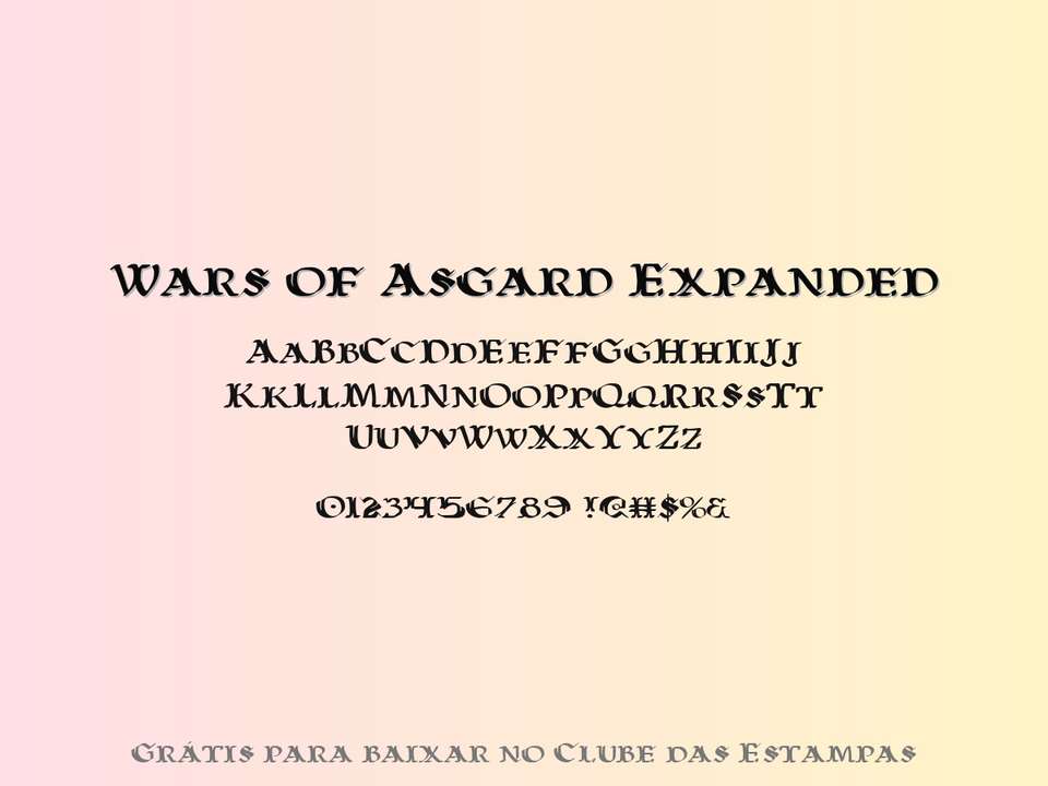 Fonte Wars Of Asgard Expanded Grátis Para Baixar