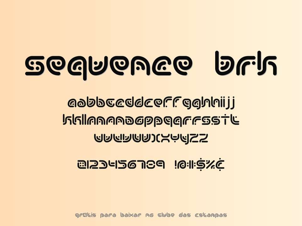 Fonte Sequence Brk Grátis Para Baixar