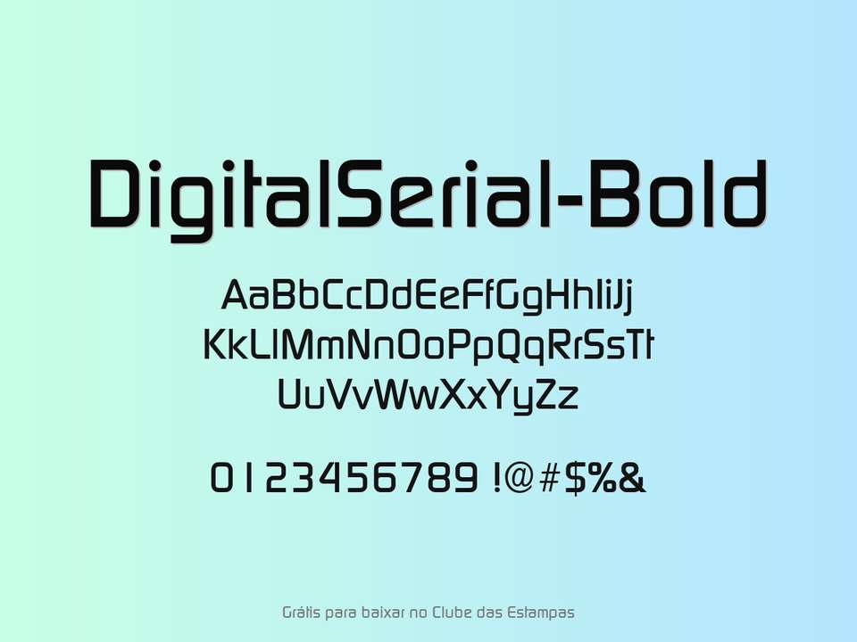 Fonte Digitalserial Bold Grátis Para Baixar