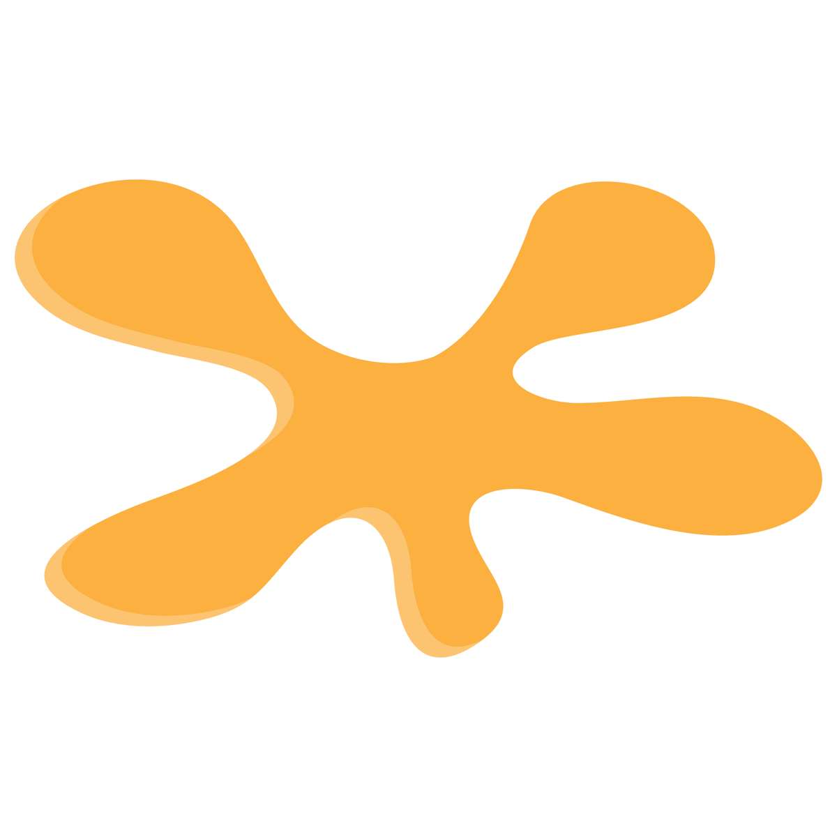 Forma Orgânica Abstrata Laranja Formas Png Grátis Para Baixar