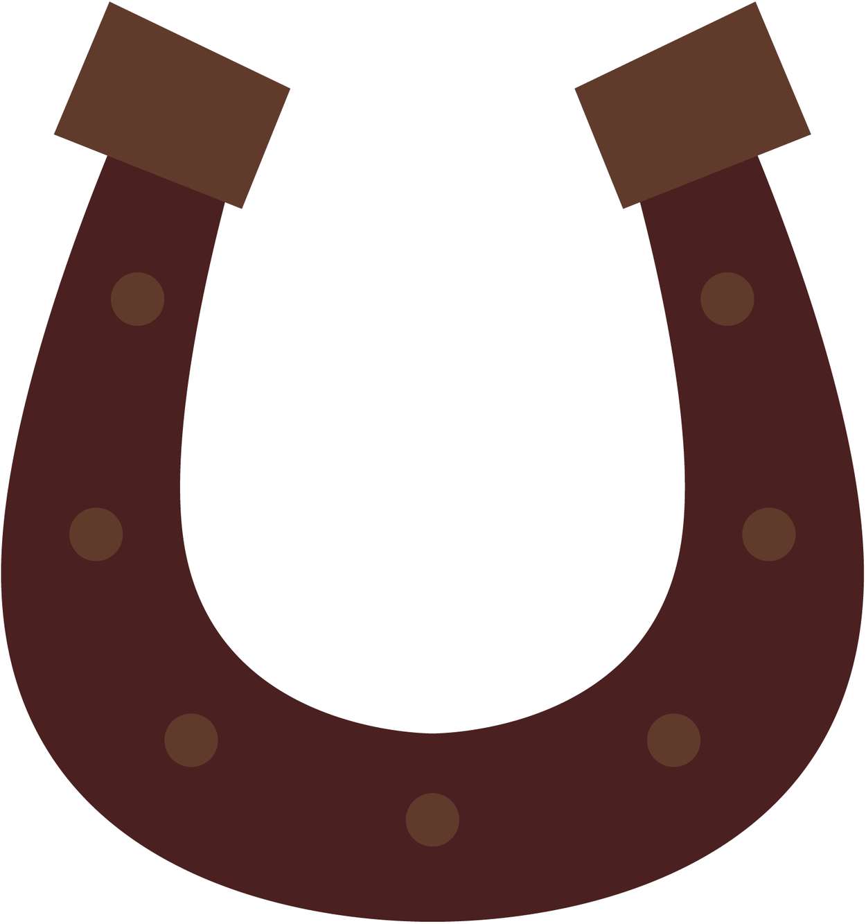 Ferradura Marrom Com Detalhes Equestre Png Grátis Para Baixar