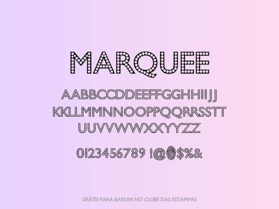 Fonte Marquee Grátis Para Baixar