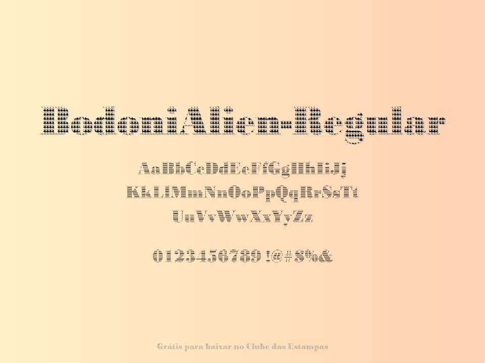 Fonte Bodonialien Regular Grátis Para Baixar