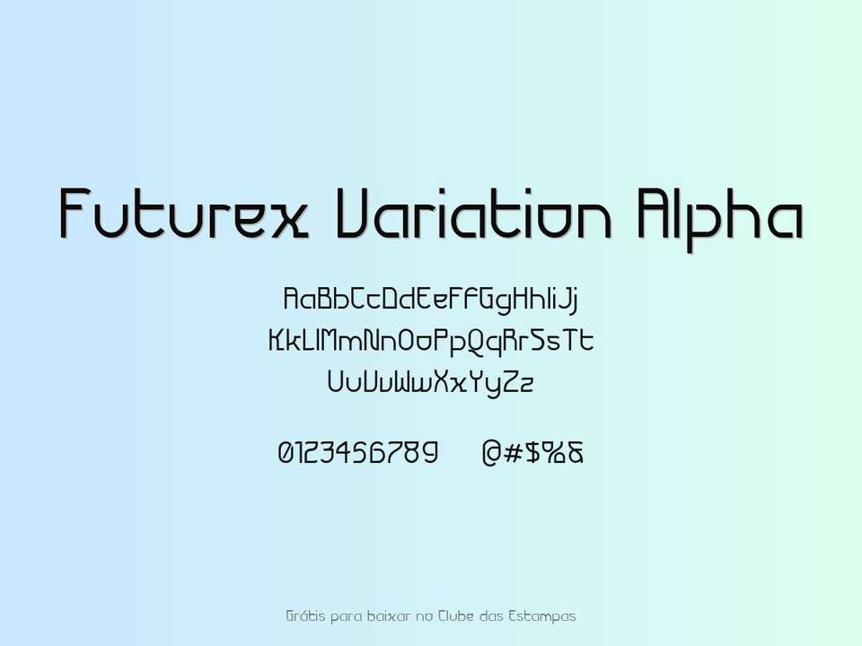 Fonte Futurex Variation Alpha Grátis Para Baixar