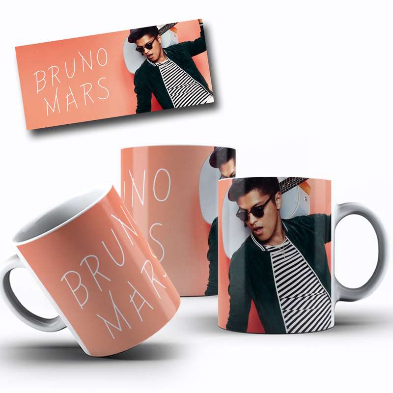Arte Para Caneca Bruno Mars Cantor 6