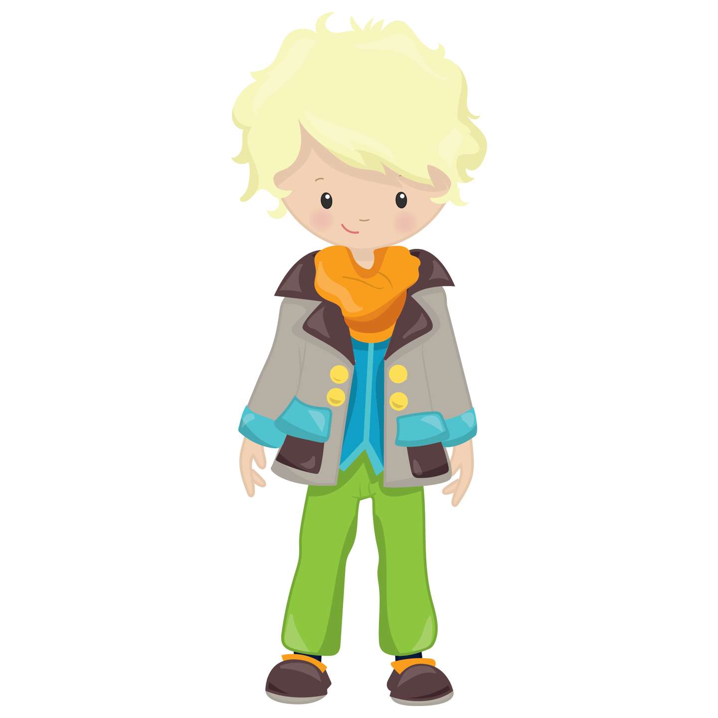 Menino Loiro Em Roupa Casual Personagem Png Grátis Para Baixar