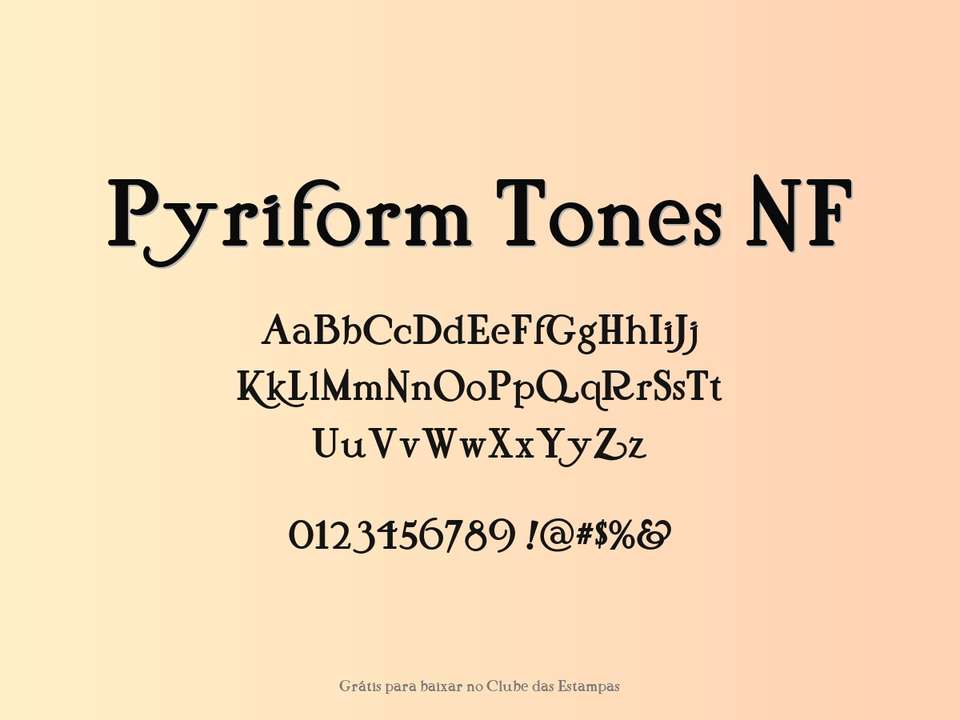 Fonte Pyriform Tones Nf Grátis Para Baixar