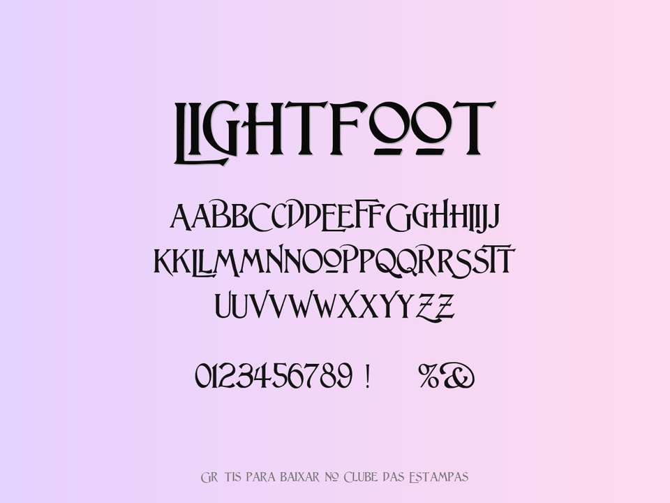 Fonte Lightfoot Grátis Para Baixar