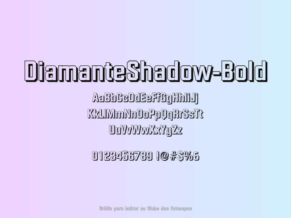 Fonte Diamanteshadow Bold Grátis Para Baixar